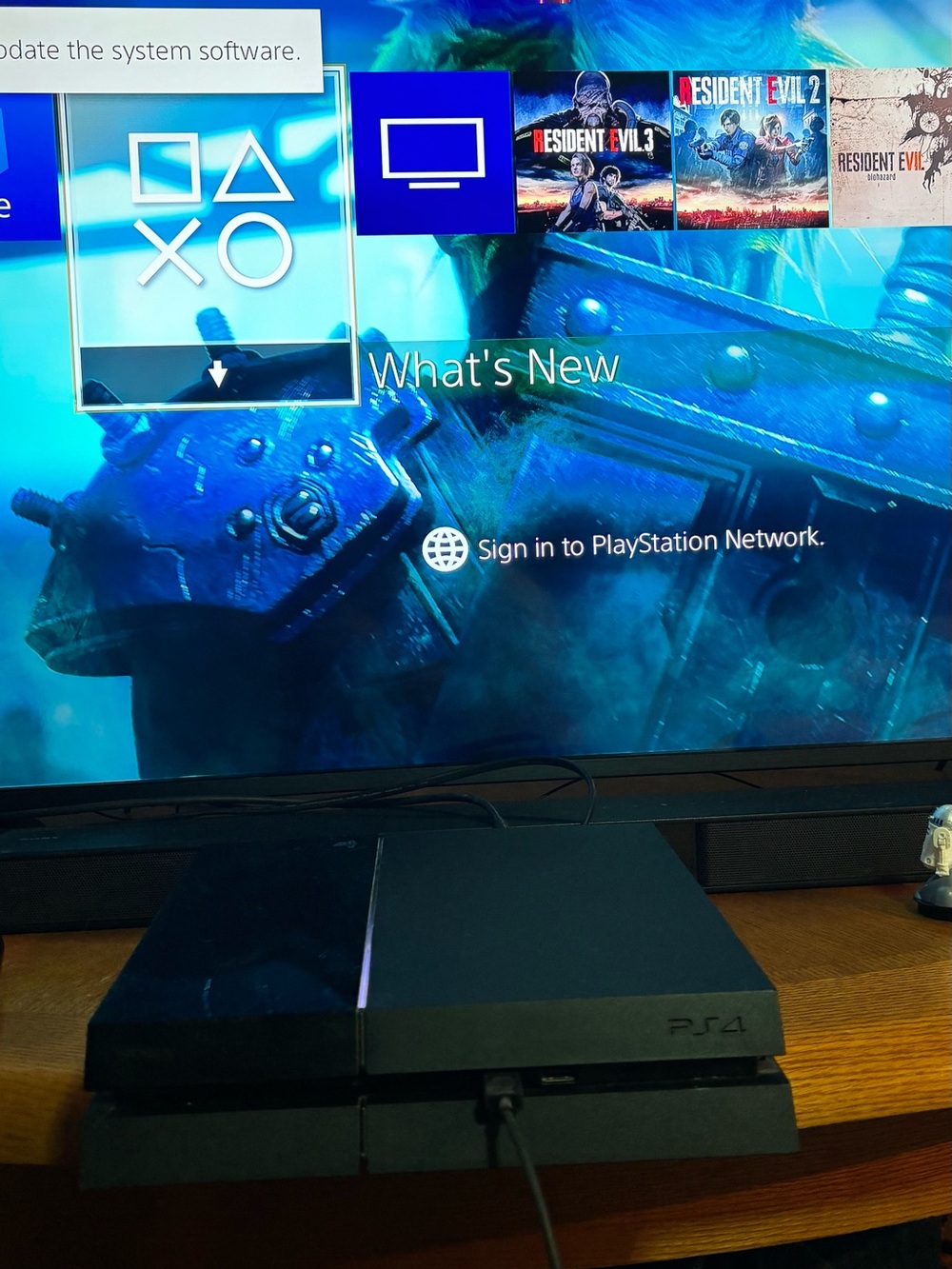 Sony PS4 Slim Console in Black with Front USB